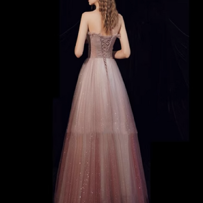 Vestido de Fiesta Beaded Toast con Detalles Brillantes - Image 3