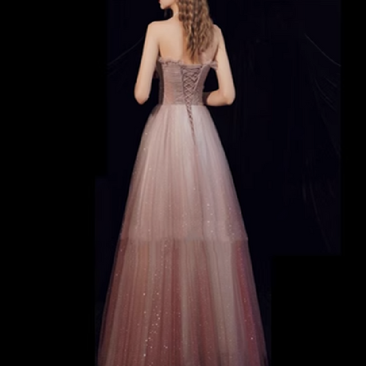 Vestido de Fiesta Beaded Toast con Detalles Brillantes - Image 3
