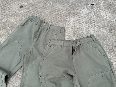 Pantalones de Lona Reforzados con Doble Rodilla - Estilo Vintage Desgastado - Image 7