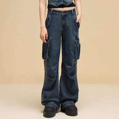 Overol Denim Ancho Estilo Industrial - Image 7