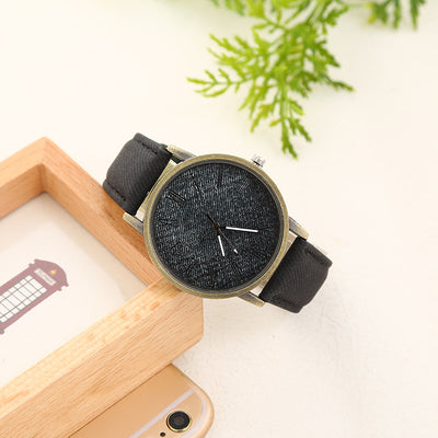 Reloj de Cuarzo para Mujer con Correa Denim Casual - Image 4