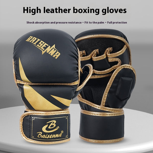Guantes de Boxeo Sanda con Saco de Arena para Entrenamiento Profesional
