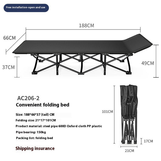 Cama Plegable Portátil para Camping y Oficina - Image 9