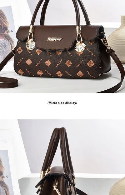 Bolso de Mano Vintage con Estampado de Letras - Bolsa Casual Crossbody para Mujer - Image 22