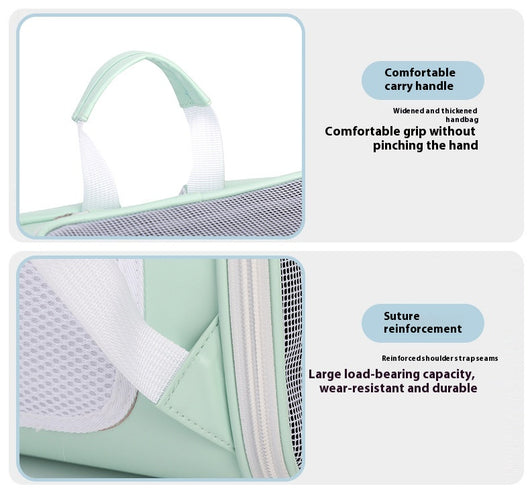 Mochila Transportadora Plegable para Mascotas - Gran Capacidad para Gatos y Perros - Image 13