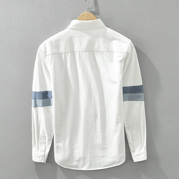 Camisa Suelta Artística Versátil para Hombre
