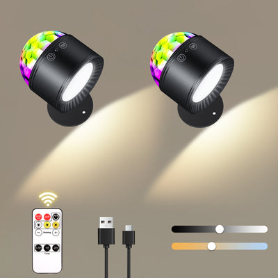 Lámpara de Pared LED Inteligente con Control Remoto y Temperatura de Color Ajustable - Image 7