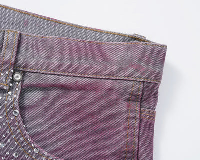 Shorts de Mezclilla Degradado con Teñido Splash Ink - Image 15