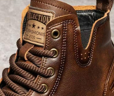Botas de Trabajo Retro Estilo Británico para Hombre - Image 12