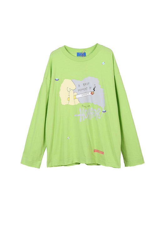 Playera de Manga Larga Estampado Cartoon 100% Algodón Puro Mujer - Image 8