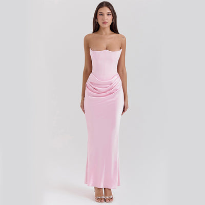 Vestido Largo Tubo Escotado Elegante para Fiestas y Eventos - Image 11