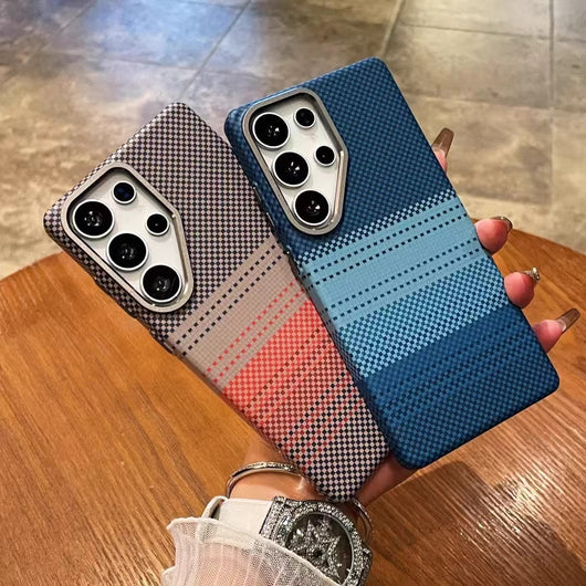 Funda Protectora Magnética de Fibra de Carbono y Kevlar con Absorción de Impactos