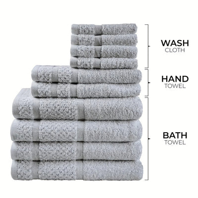 Juego de 10 Toallas de Baño 100% Algodón Absorbente Premium - Image 4