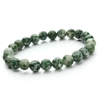 Pulsera de Cuentas de Aventurina Azul - Piedra Arenisca Redonda - Image 34