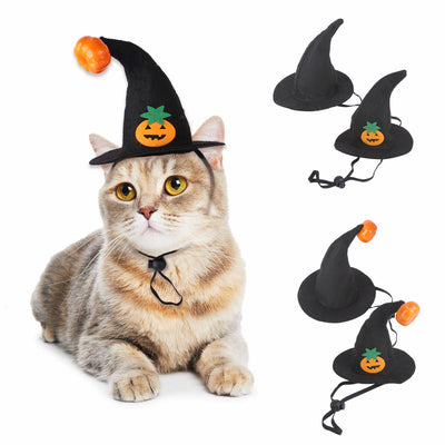 Gorro de Gato Halloween Calabaza con Cara Sonriente