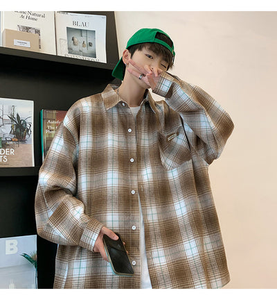 Camisa de Manga Larga Hombre Cuadros Hong Kong Fengrijie - Image 3