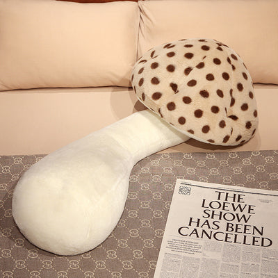 Almohada Larga de Peluche con Forma de Seta - Respaldo Cómodo para Sala de Estar - Image 6