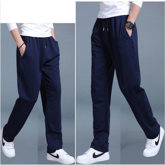 Pantalones Deportivos Casuales para Hombre Talla Grande - Corte Recto Otoño Primavera - Image 3