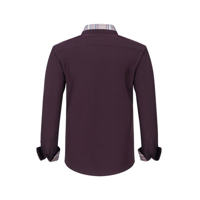 Camisa Manga Larga Hombre con Cuello Floral Patchwork - Image 22
