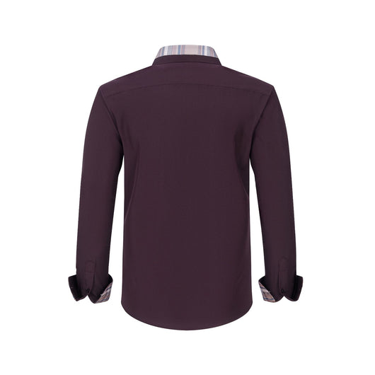 Camisa Manga Larga Hombre con Cuello Floral Patchwork - Image 22