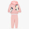 Conjunto de Forro Polar para Niñas con Capucha y Manga Larga