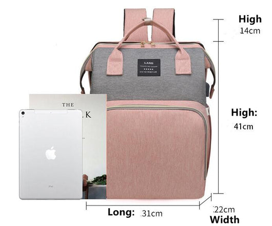 Mochila Maternal Multifuncional con Red Antimosquitos, Capacidad Grande y Cuna Plegable - Image 19