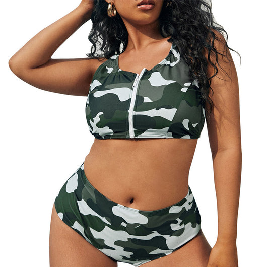 Chaqueta Talla Grande Camuflaje con Cierre - Image 6