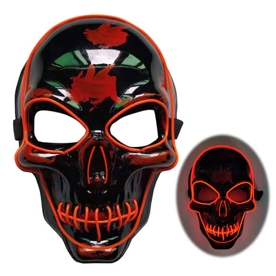 Máscara de Calavera LED Brillante Aterradora para Halloween - Image 9