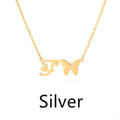 Collar Colgante Mariposa con Inicial Personalizada - Image 32