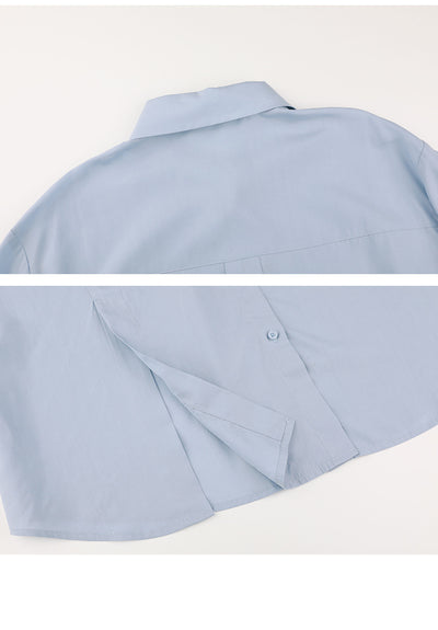 Blusa Clásica con Solapa Estilo Coreano para Mujer - Image 11