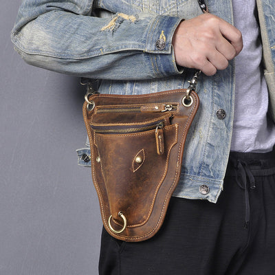 Bolsa de Cintura Retro de Gran Capacidad 7 Pulgadas para Hombre - Image 13