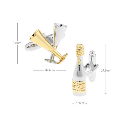 Anillos de Uña Dorados y Plateados para Copa y Botella de Vino - Image 5