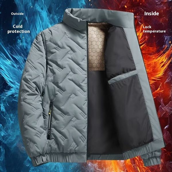 Abrigo de Invierno Acolchado para Hombre, Estilo Moderno y Casual