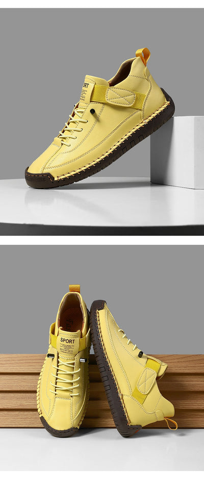 Zapatos Casuales de Otoño-Invierno para Hombre con Suela Plana y Costura a Mano - Image 23
