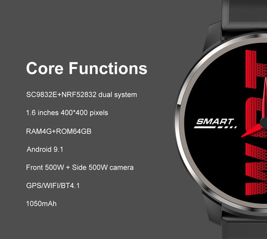 Reloj Inteligente 4G con Localizador, Monitor Cardíaco y Pantalla Grande Dual - Image 13