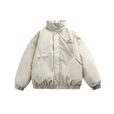 Chaqueta de Plumón de Pato Blanco para Hombre - Corte Holgado - Image 6