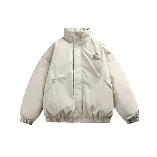 Chaqueta de Plumón de Pato Blanco para Hombre - Corte Holgado - Image 6