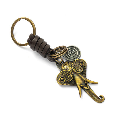 Llavero de Cuero Tejido a Mano - Estilo Vintage Artesanal - Image 10