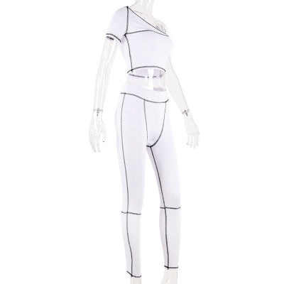 Conjunto Deportivo Asimétrico para Yoga y Fitness - Image 19