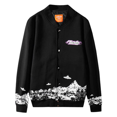 Chaqueta Fina Estampado Planeta Graffiti para Hombre - Image 13