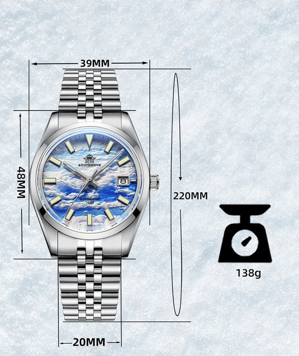 Reloj Automático Mecánico para Hombre con Esfera Luminosa y Resistencia al Agua