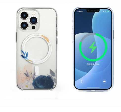 Funda Magnética Transparente para Celular con Carga Inalámbrica - Image 2