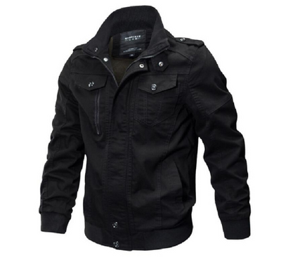Chaqueta Bomber Militar Talla Grande Hombre Otoño Invierno Algodón Lavado Táctica - Image 4