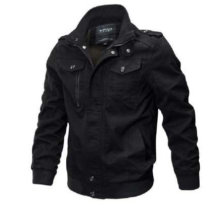 Chaqueta Bomber Militar Talla Grande Hombre Otoño Invierno Algodón Lavado Táctica - Image 4