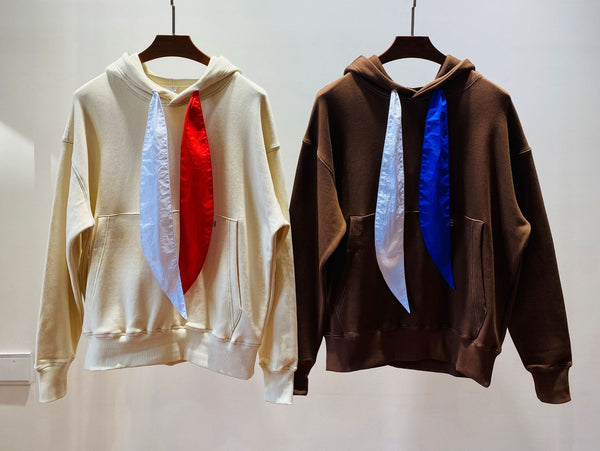 Suéter Holgado de Seda con Capucha para Otoño e Invierno