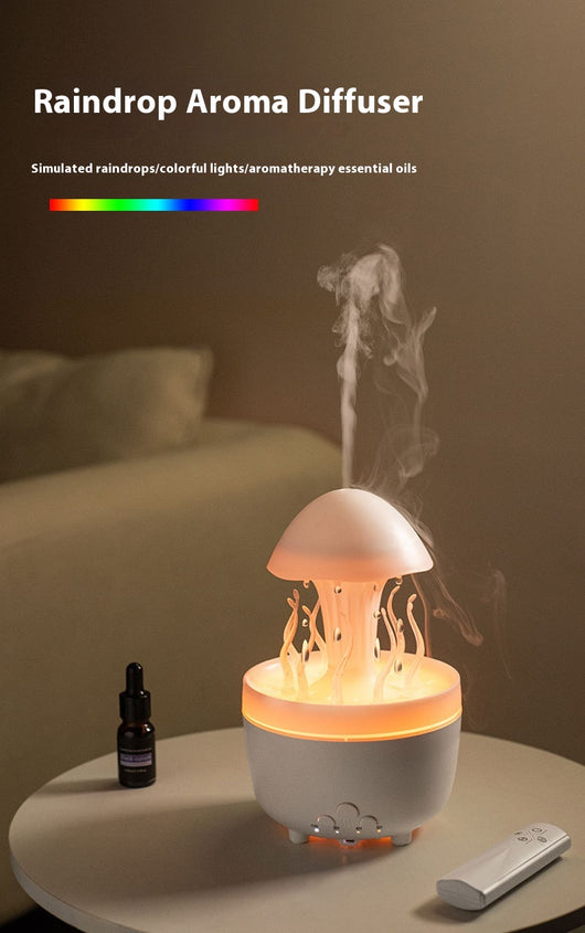 Difusor de Aroma con Luz Nocturna LED Multicolor y Efecto Gota de Agua - Image 13