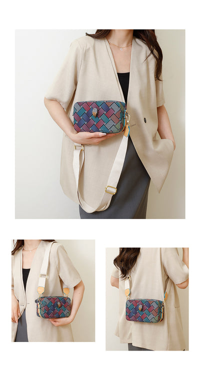 Bolsa para Cámara Elegante Multicolor con Diseño Águila y Correa Ancha - Image 10
