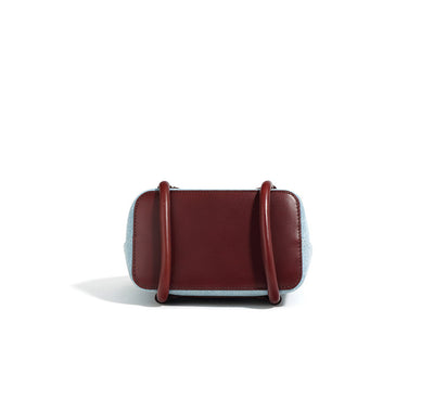 Bolsa Bandolera de Cuero y Denim - Diseño Artesanal de Dos Texturas - Image 15