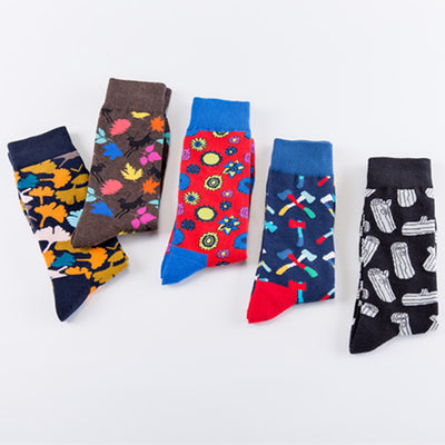 Calcetines de Skateboarding Personalidad Urbana Serie Bosque para Hombre - Image 5