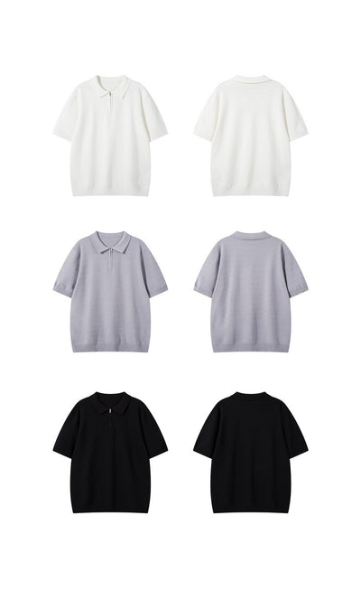 Polo Tejido Texturizado de Manga Corta para Hombre - Image 14